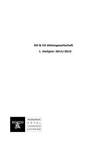 Thumbnail DO & CO Aktiengesellschaft Half-year Report 2014-h1