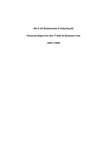 Thumbnail DO & CO Aktiengesellschaft Half-year Report 2007-h1