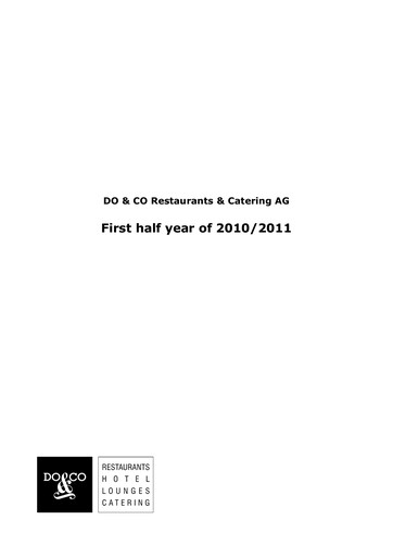 Thumbnail DO & CO Aktiengesellschaft Half-year Report 2010-h1