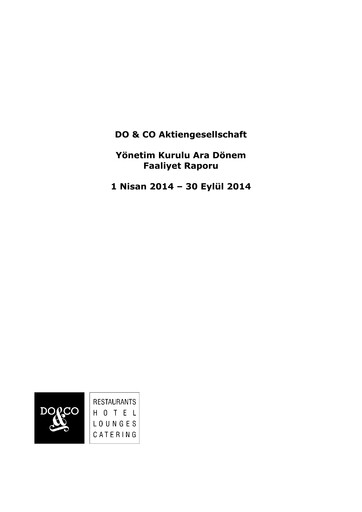 Thumbnail DO & CO Aktiengesellschaft Half-year Report 2014-h1