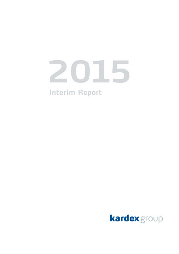 Thumbnail Kardex Holding Half-year Report 2015-h1