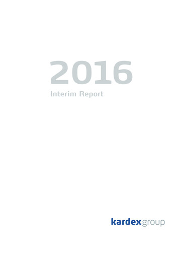 Thumbnail Kardex Holding Half-year Report 2016-h1