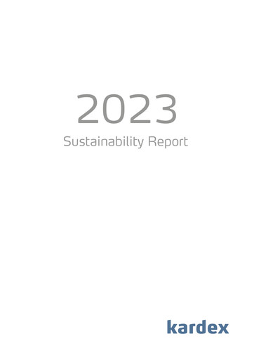 Thumbnail Kardex Holding Sustainability Report 2023