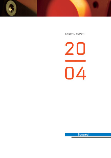 Thumbnail Bossard Holding Annual Report 2004