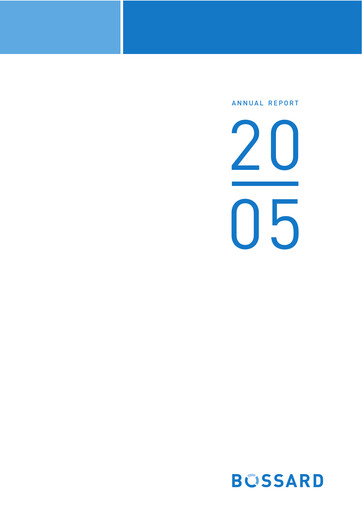 Thumbnail Bossard Holding Annual Report 2005