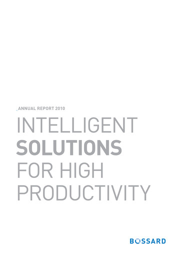 Thumbnail Bossard Holding Annual Report 2010