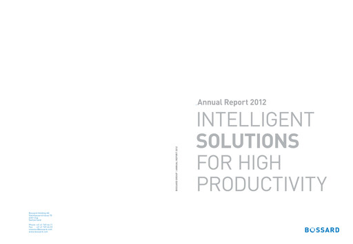 Thumbnail Bossard Holding Annual Report 2012