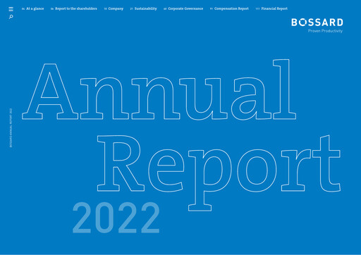 Thumbnail Bossard Holding Annual Report 2022