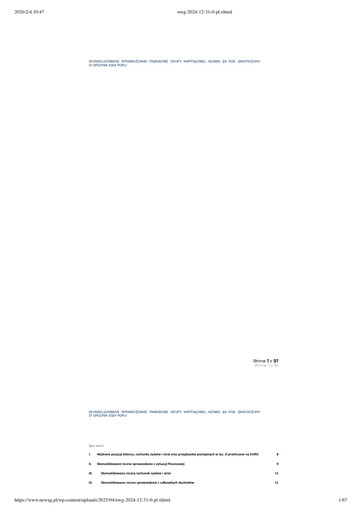 Thumbnail Newag Financial Statement 2024