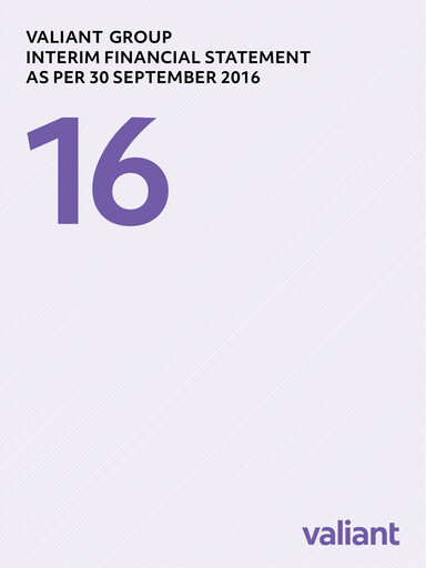 Thumbnail Valiant Holding Quarterly Report 2016-q3