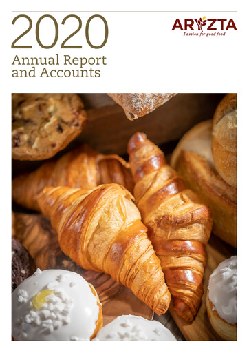 Thumbnail ARYZTA AG Annual Report 2020