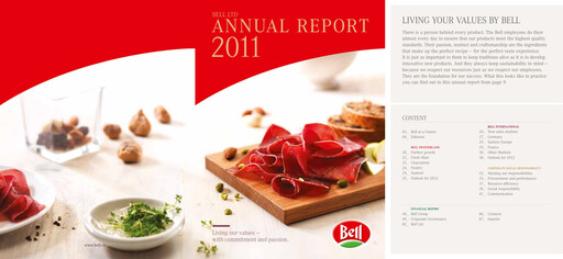 Thumbnail Bell Food Group Annual Report 2011