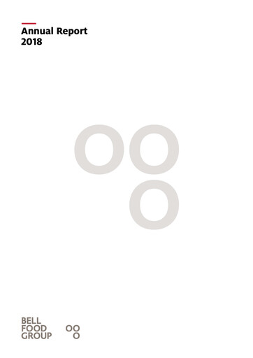 Thumbnail Bell Food Group Annual Report 2018