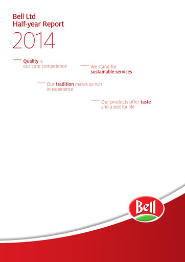 Miniature Bell Food Group Rapport semestriel 2014-h1