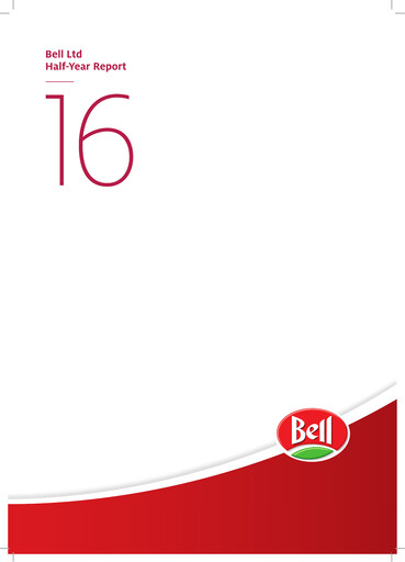 Miniature Bell Food Group Rapport semestriel 2016-h1