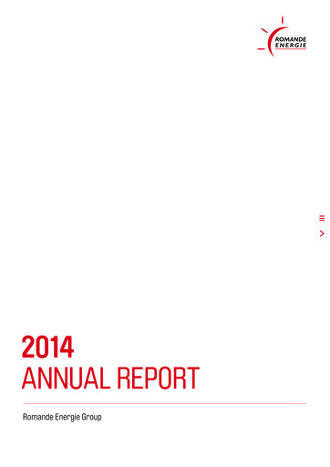 Thumbnail Romande Energie Annual Report 2014