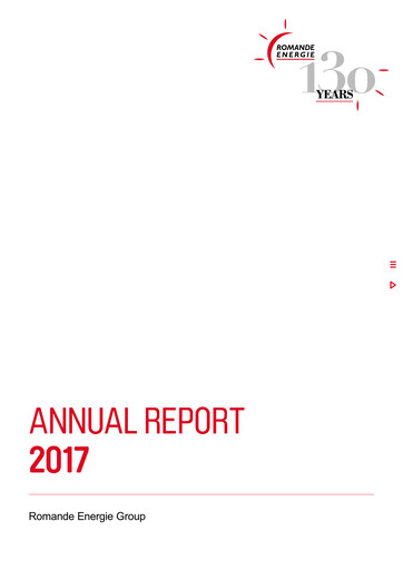 Thumbnail Romande Energie Annual Report 2017