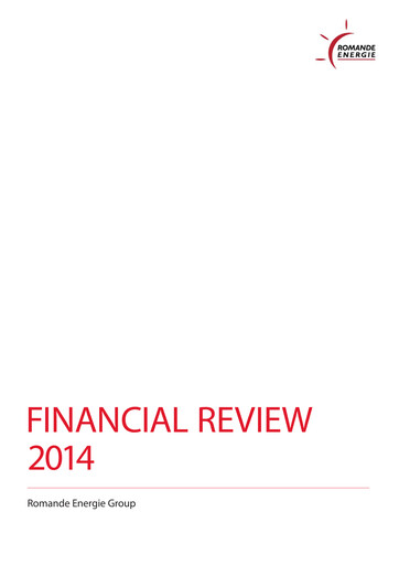 Thumbnail Romande Energie Financial Statement 2014