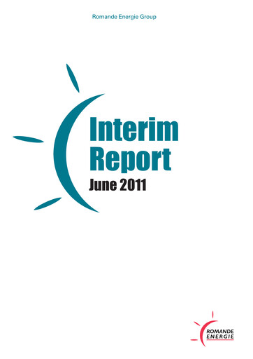 Thumbnail Romande Energie Half-year Report 2011-h1