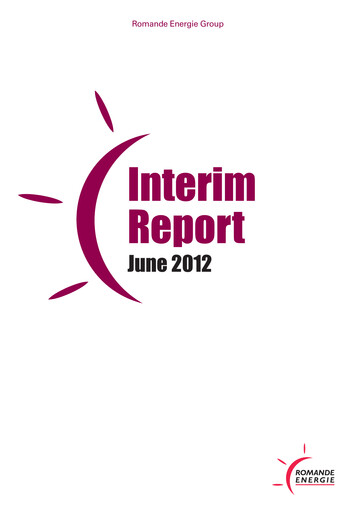 Thumbnail Romande Energie Half-year Report 2012-h1