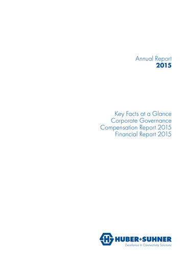 Miniature Huber+Suhner Rapport annuel 2015