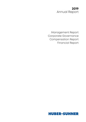 Miniature Huber+Suhner Rapport annuel 2019