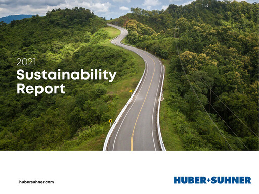 Vorschaubild Huber+Suhner Nachhaltigkeitsbericht 2021