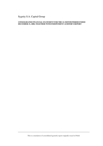 Thumbnail Sygnity Financial Statement 2008