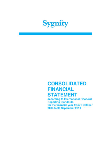 Thumbnail Sygnity Financial Statement fy2019
