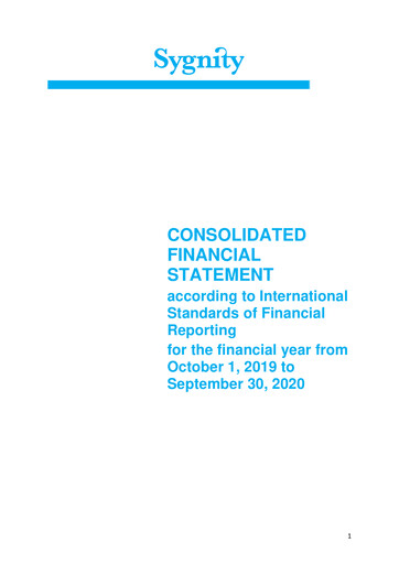 Thumbnail Sygnity Financial Statement fy2020