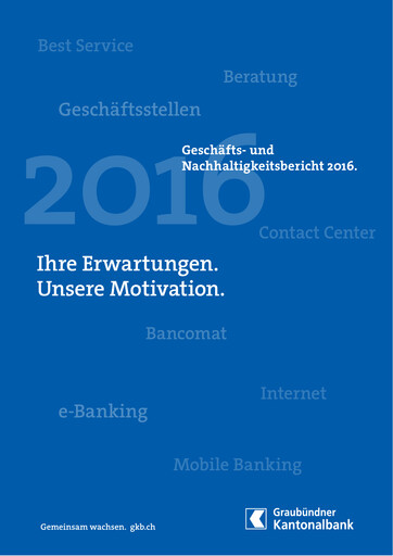 Vorschaubild Graubündner Kantonalbank Jahresbericht 2016