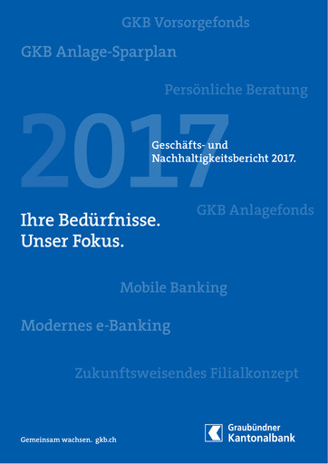 Vorschaubild Graubündner Kantonalbank Jahresbericht 2017