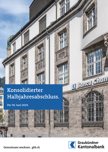 Miniature Graubündner Kantonalbank Rapport semestriel 2019-h1
