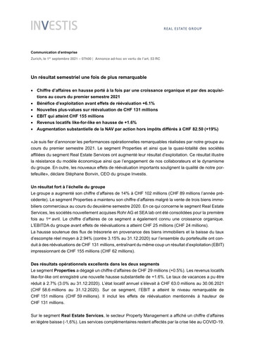 Thumbnail Investis Holding Half-year Report 2021-h1