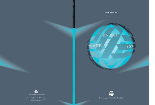 Vorschaubild Compagnie Financière Tradition Jahresbericht 2003