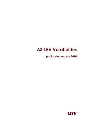 Thumbnail AS LHV Group Half-year Report 2010-h1