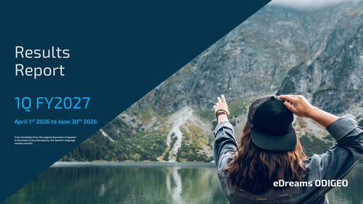 Thumbnail eDreams ODIGEO Quarterly Report 2027-q1