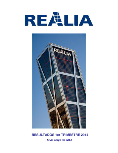 Thumbnail Realia Business Quarterly Report 2014-q1