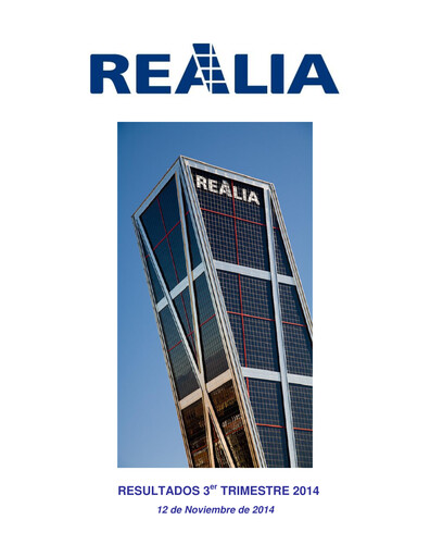Thumbnail Realia Business Quarterly Report 2014-q3