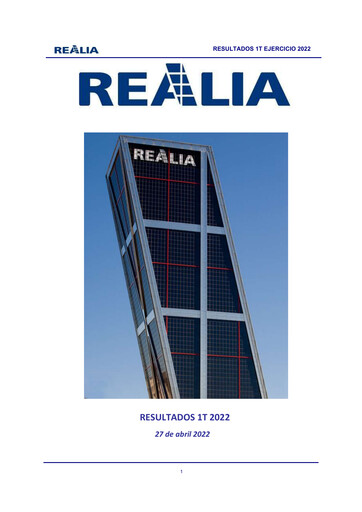 Thumbnail Realia Business Quarterly Report 2022-q1