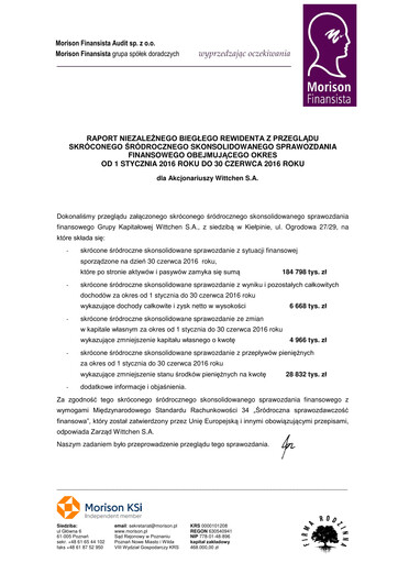 Thumbnail Wittchen Financial Statement 2016-h1