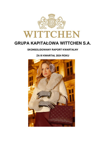 Thumbnail Wittchen Quarterly Report 2024-q3