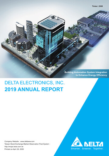 Thumbnail Delta Electronics Annual Report 2019