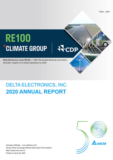 Thumbnail Delta Electronics Annual Report 2020