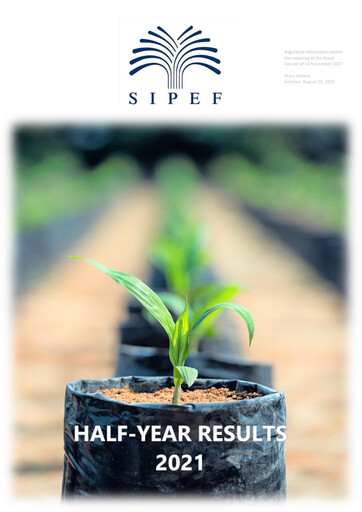 Thumbnail Sipef Half-year Report 2021-h1