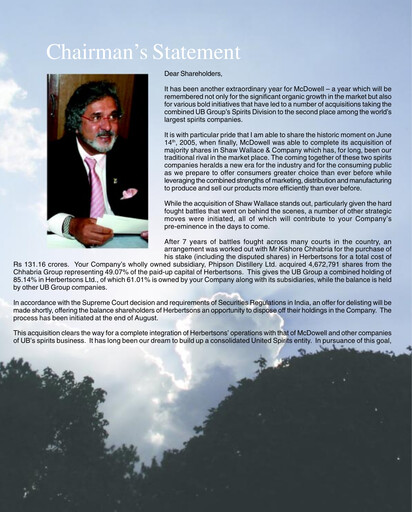 Thumbnail United Spirits
 Annual Report 2004-2005