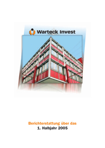 Thumbnail Warteck Invest Half-year Report 2005-h1