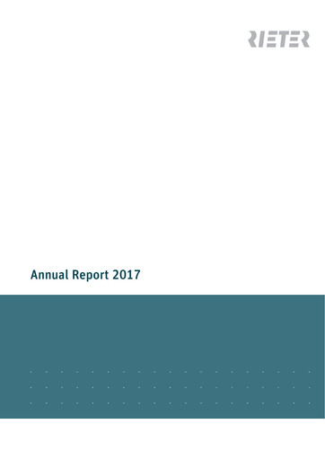 Thumbnail Rieter Holding Annual Report 2017