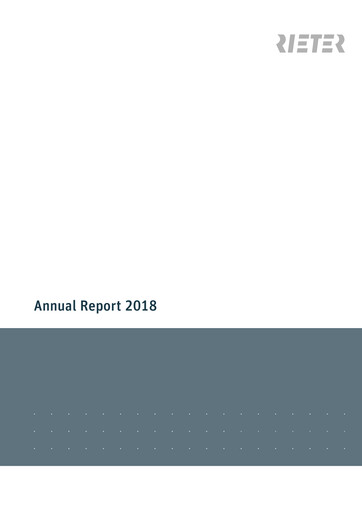 Thumbnail Rieter Holding Annual Report 2018