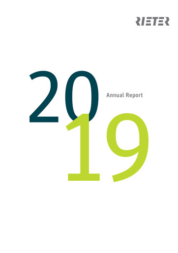 Thumbnail Rieter Holding Annual Report 2019